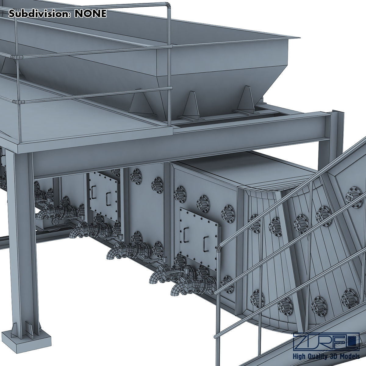 Drycon conveyor belt Low-poly 3D model_24