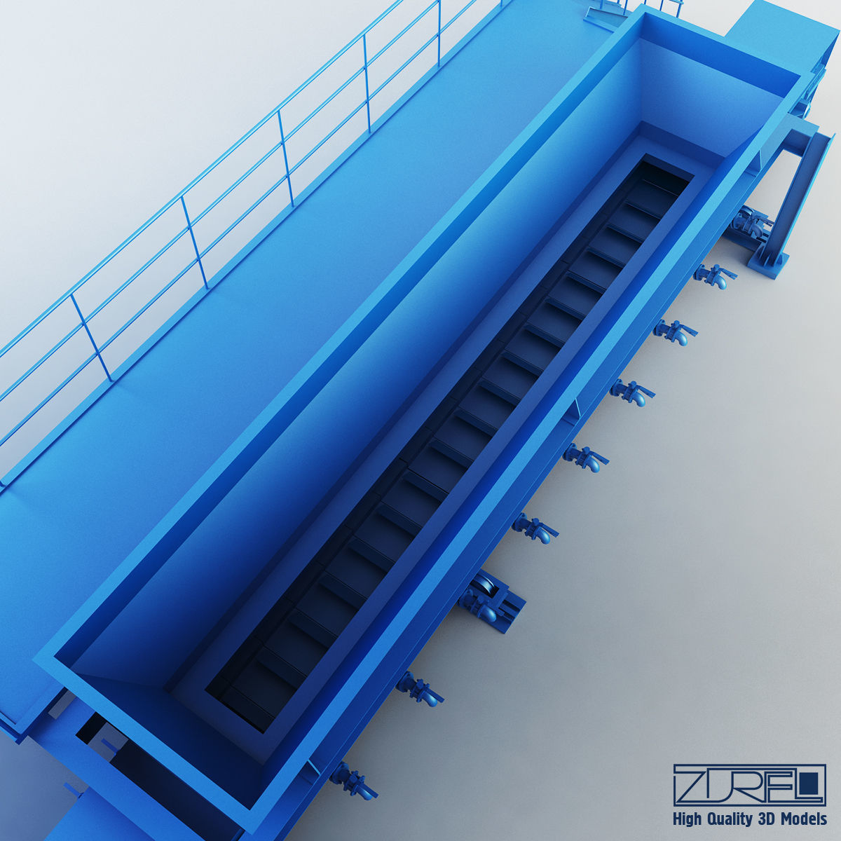 Drycon conveyor belt Low-poly 3D model_8