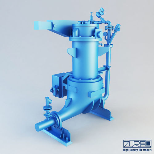 Ash vessel NA pump Low-poly 3D model