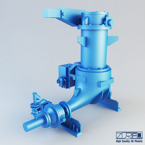 Ash vessel HA pump Low-poly 3D model