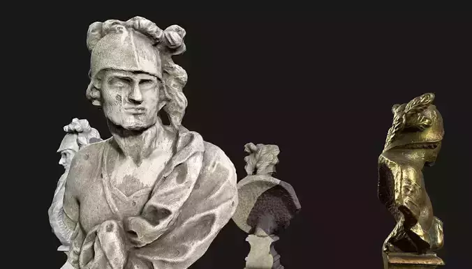 Ancient statue of Mars