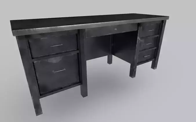 Old Metal Desk 2 