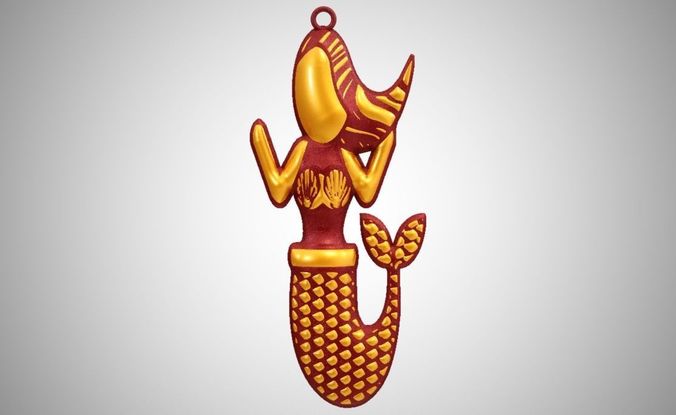 Mermaid Necklace 3D print model