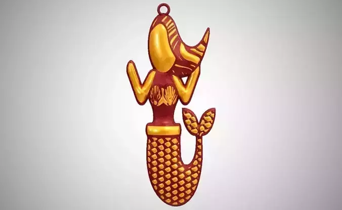 Mermaid Necklace 3D print model