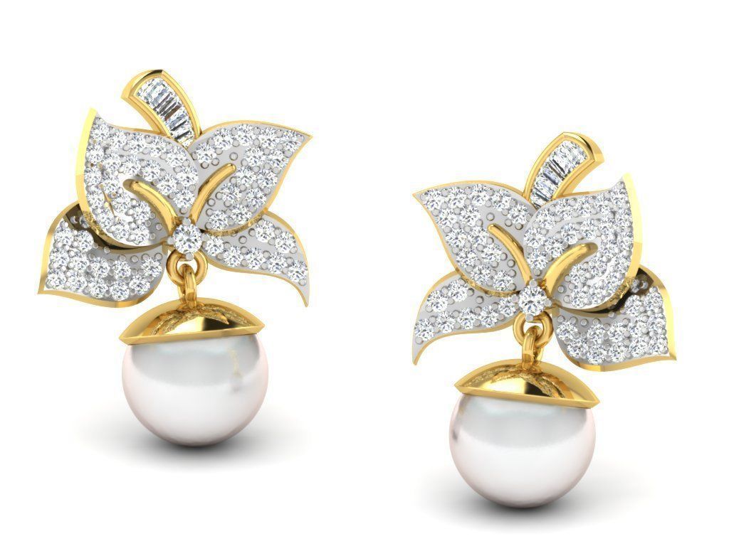 BULK-3DM-With Gems-EARRING 609 Files 3D print model_767