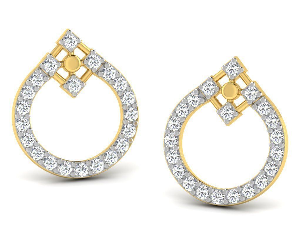 BULK-3DM-With Gems-EARRING 609 Files 3D print model_773