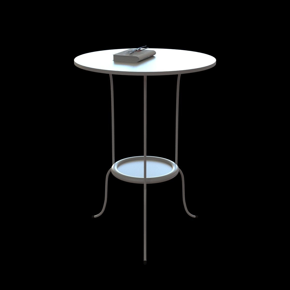 lindved sidetable 3D model_1