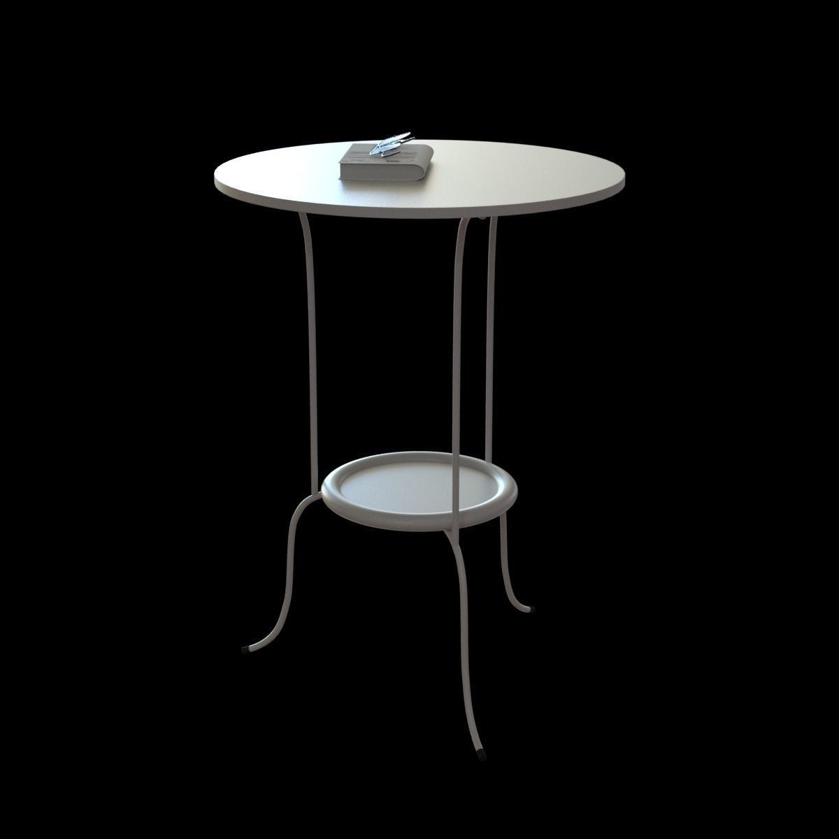 lindved sidetable 3D model_3