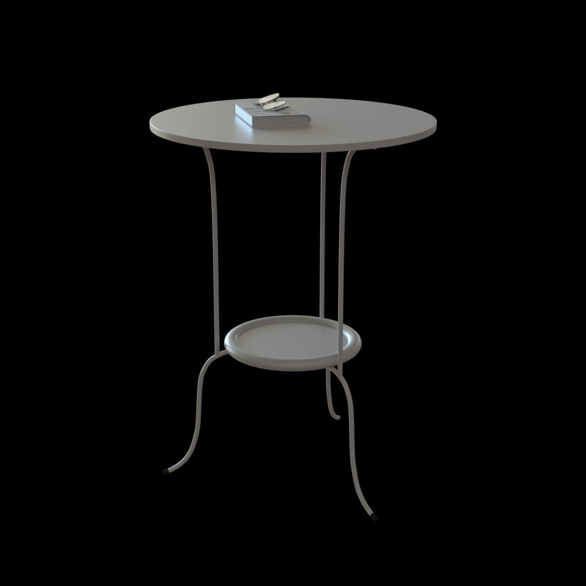 lindved sidetable 3D model_2