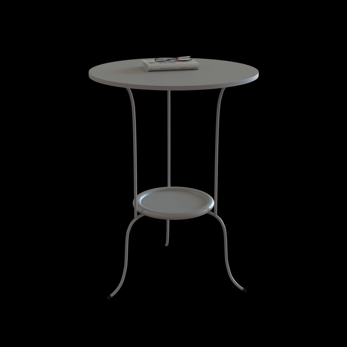 lindved sidetable 3D model_7