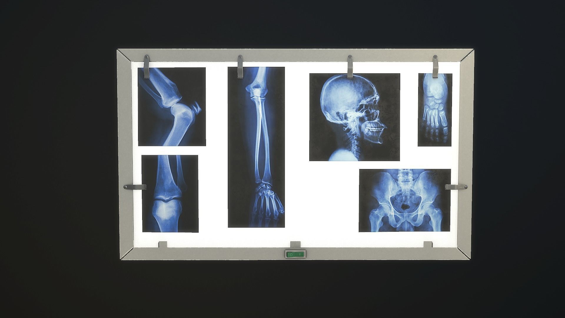 XRay Light Box PBR Game Ready Low-poly 3D model_1