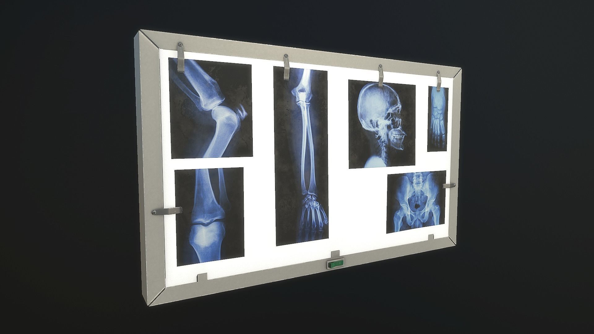 XRay Light Box PBR Game Ready Low-poly 3D model_2