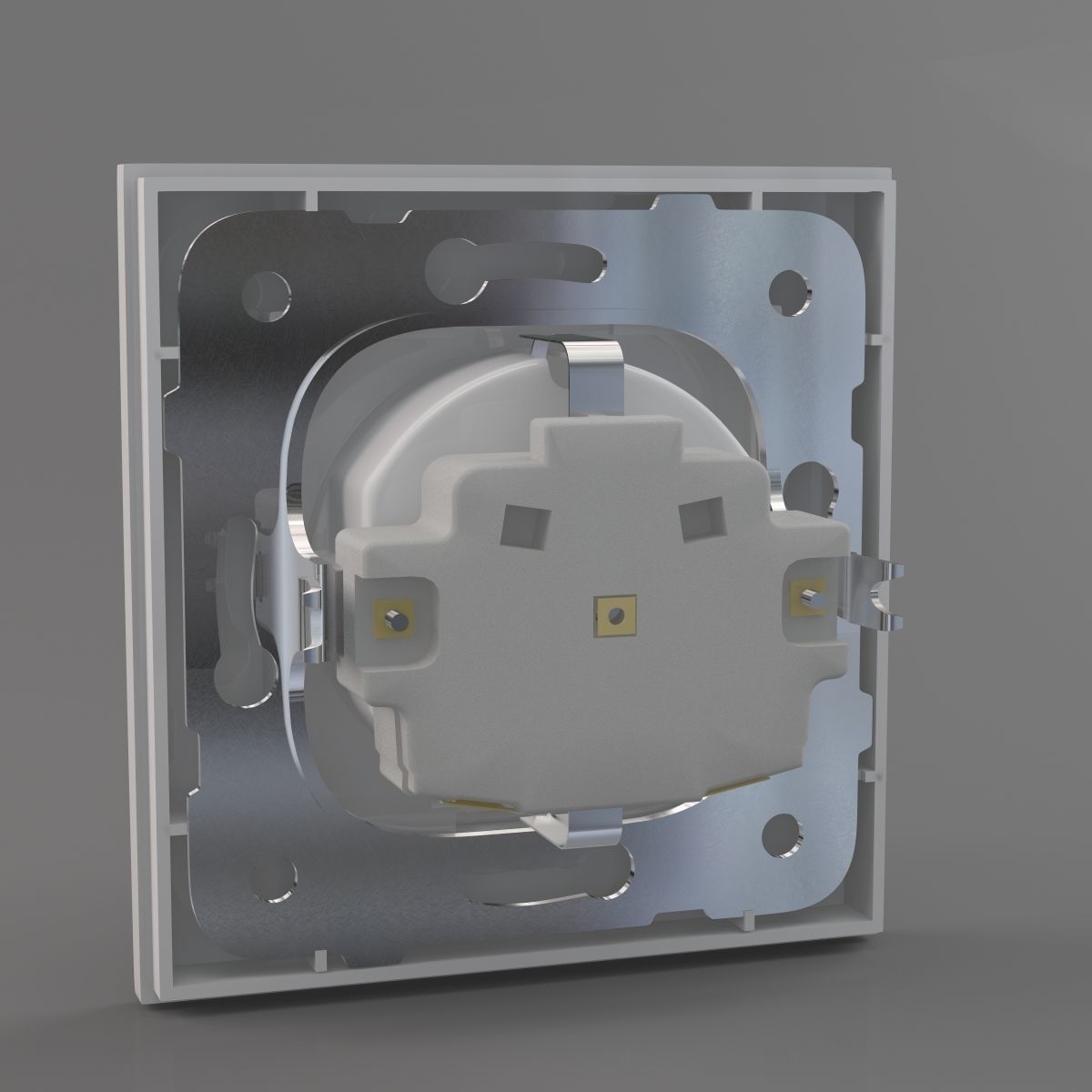 Plug Socket Low-poly 3D model_4