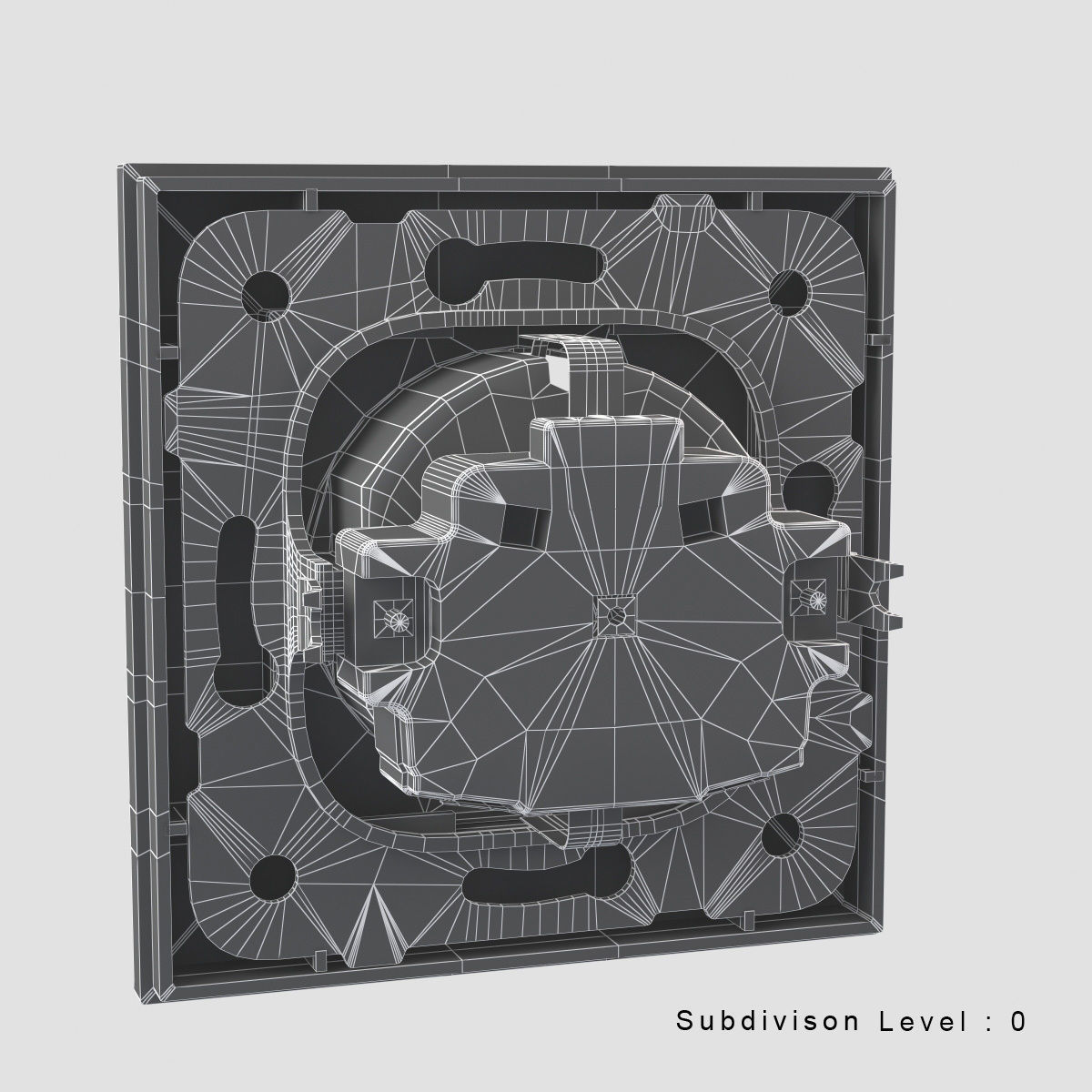 Plug Socket Low-poly 3D model_6