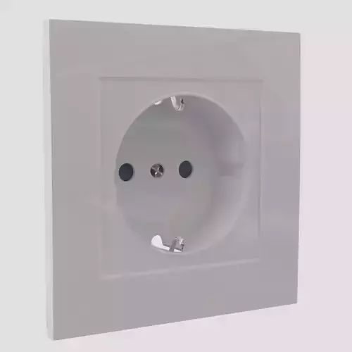 Plug Socket Low-poly 3D model