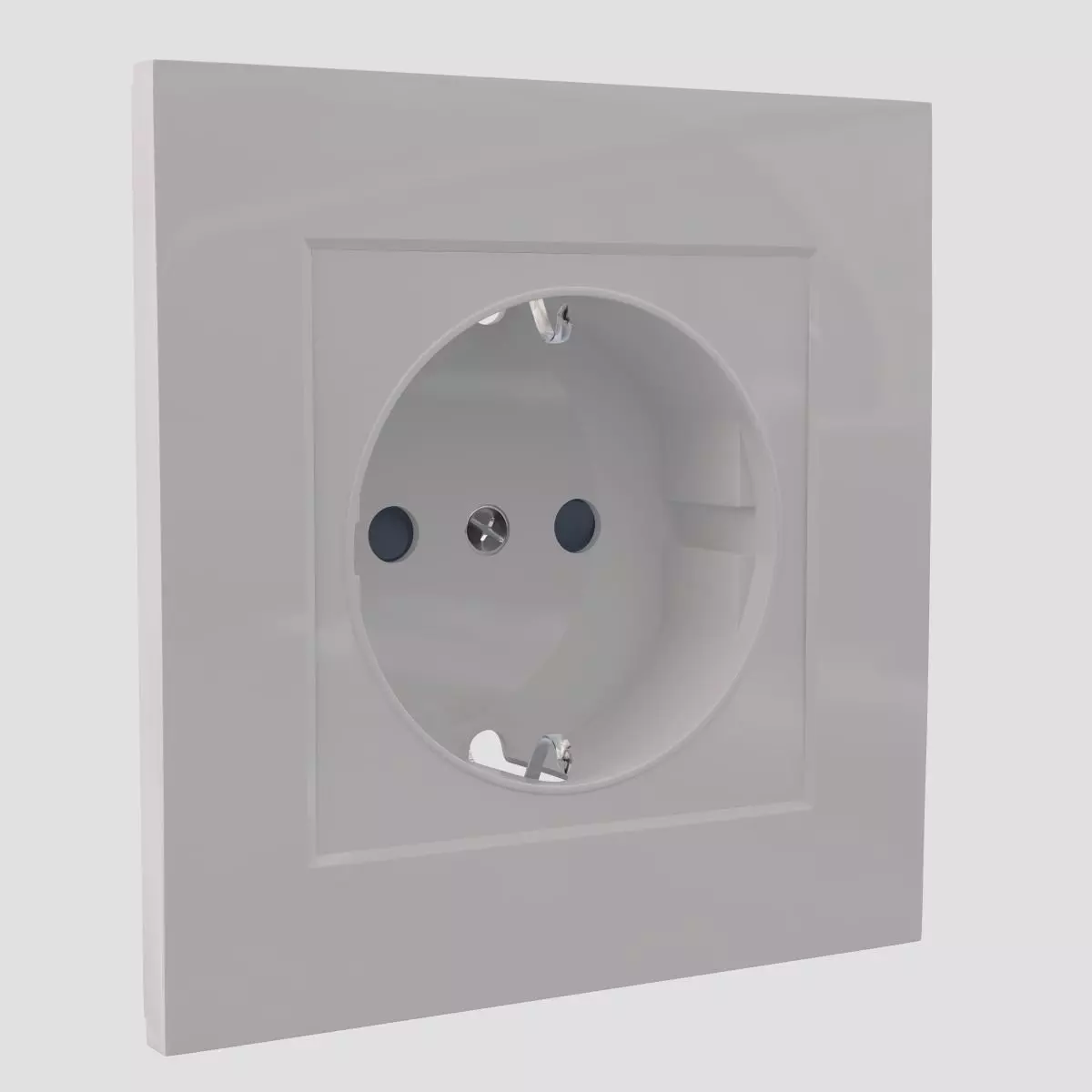 Plug Socket Low-poly 3D model_0