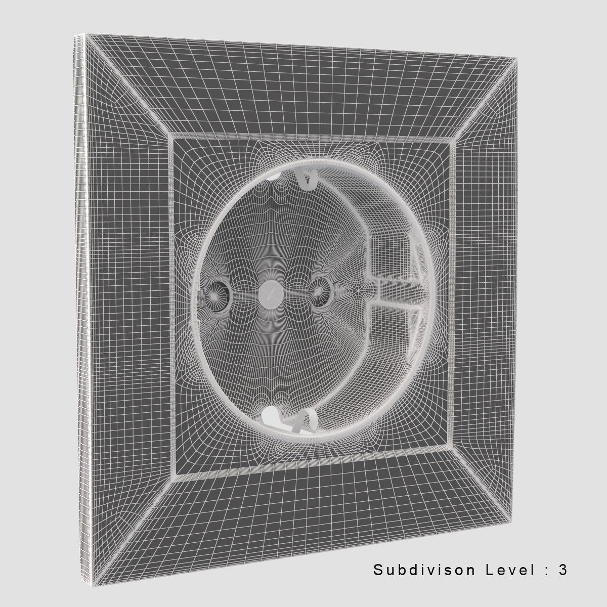 Plug Socket Low-poly 3D model_11