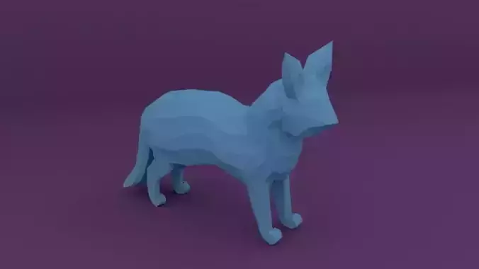 Low Poly Unique Cat 3D Model