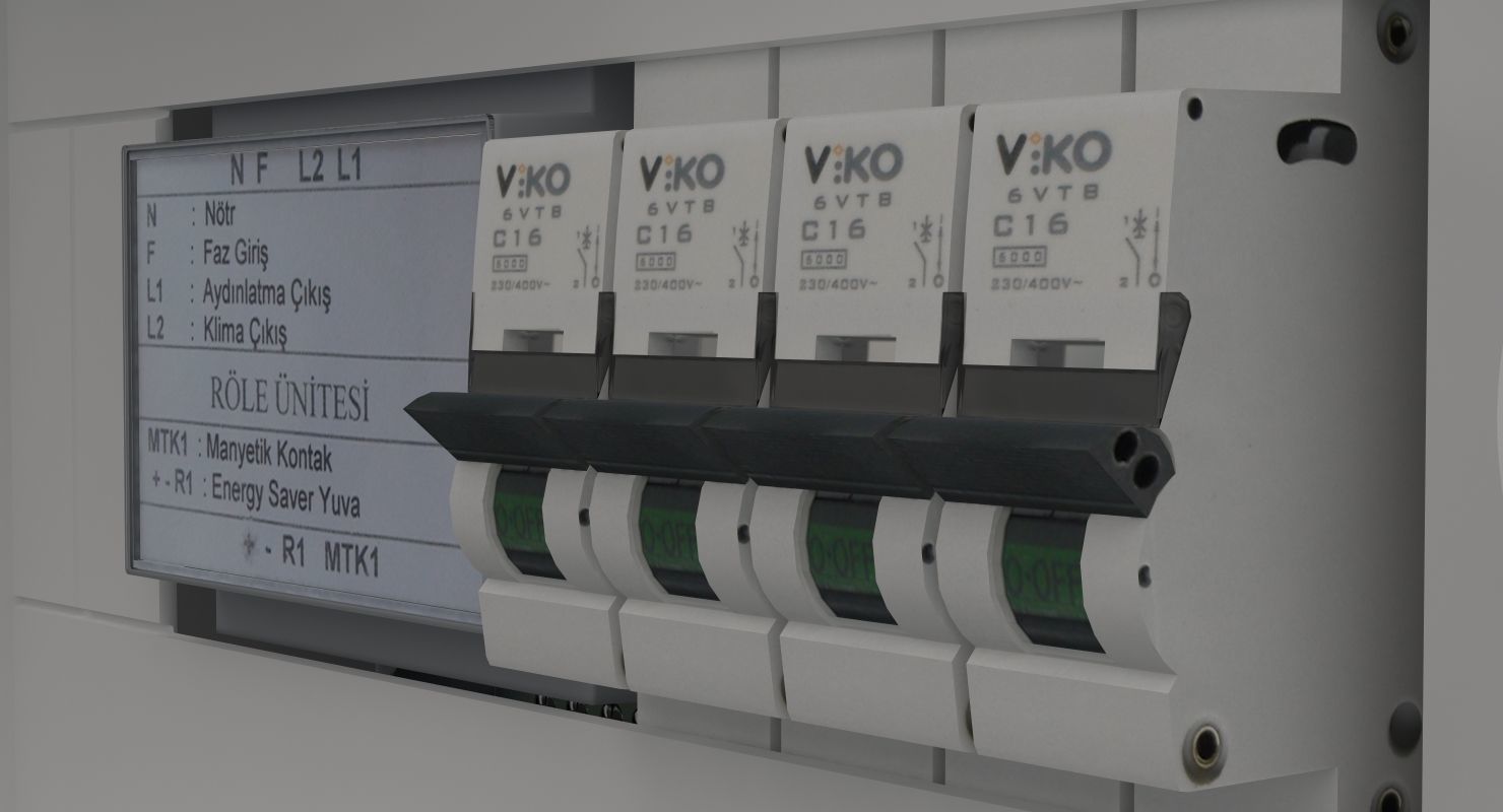 Fuse Box Low-poly 3D model_3