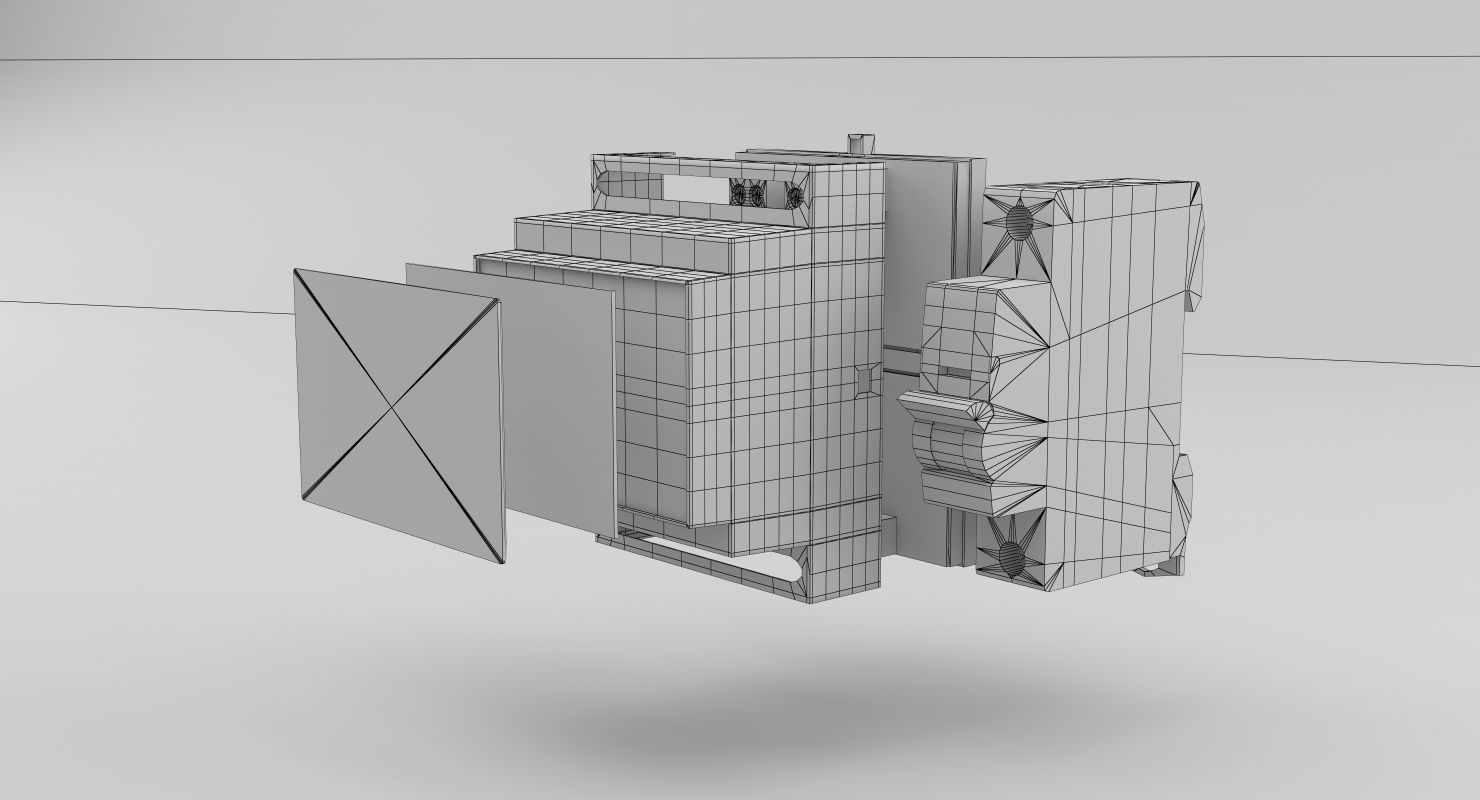 Fuse Box Low-poly 3D model_10