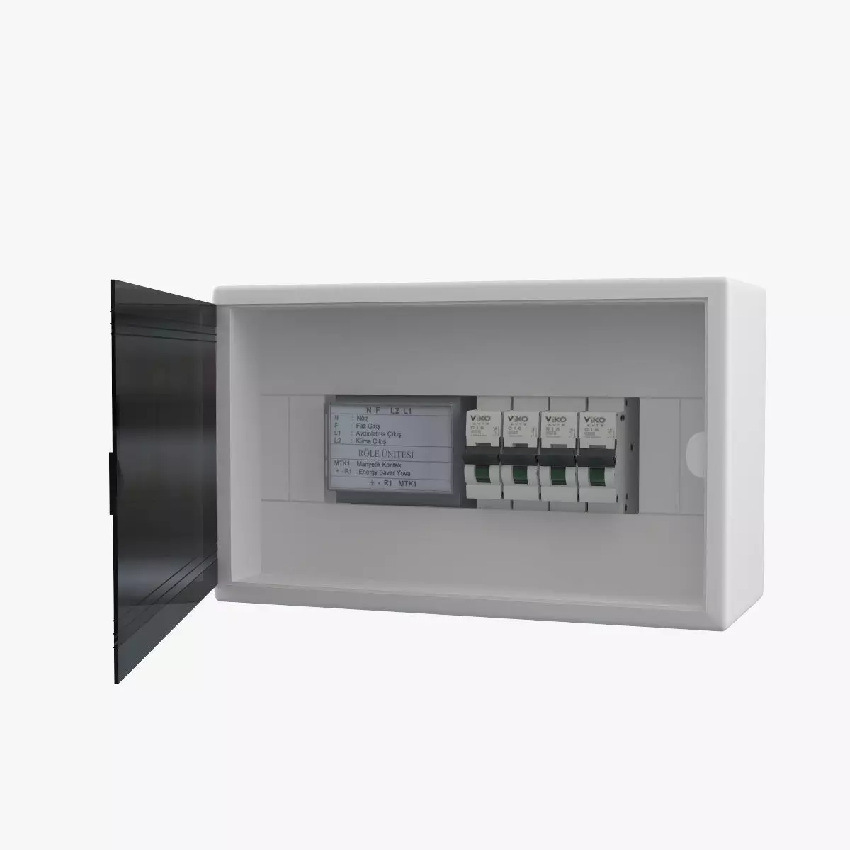 Fuse Box Low-poly 3D model_0