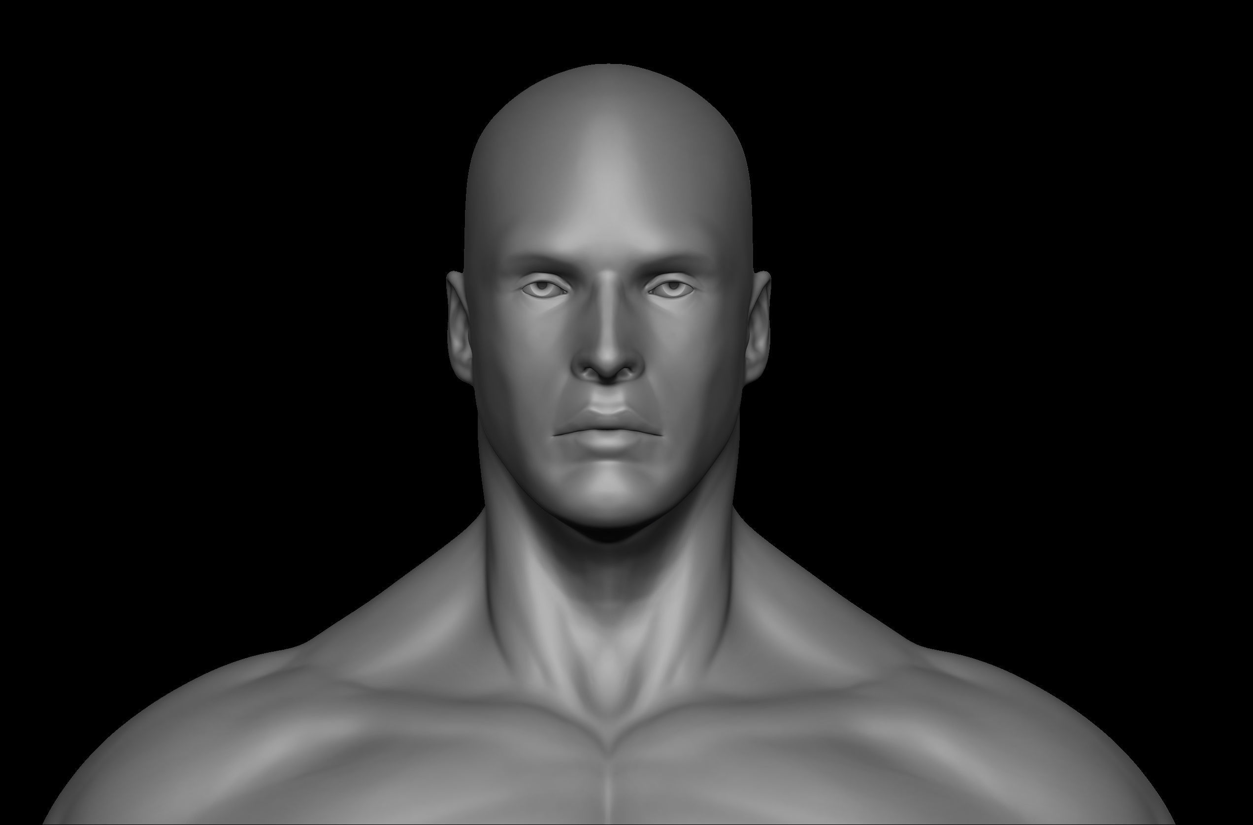 Male 3D Basemesh Model Low-poly 3D model_2