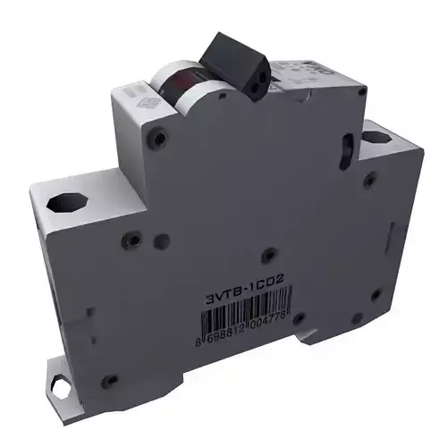 Lowpoly Fuse circuit breaker Low-poly 3D model