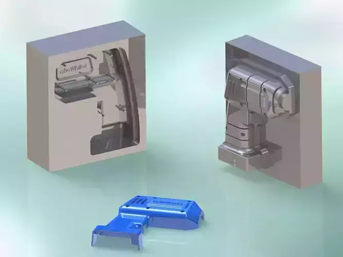 Mold of Plastic Bezel of Cordless Drill Free 3D model