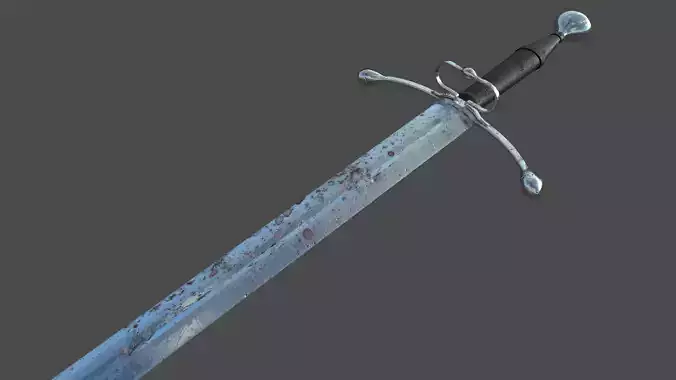 Battle-worn Bastard Sword