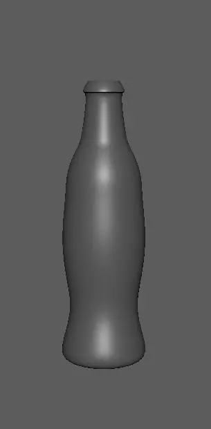 Glass Bottle Free 3D model_0