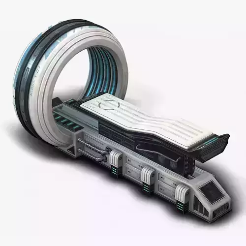 Sci Fi MRI low poly Low-poly 3D model