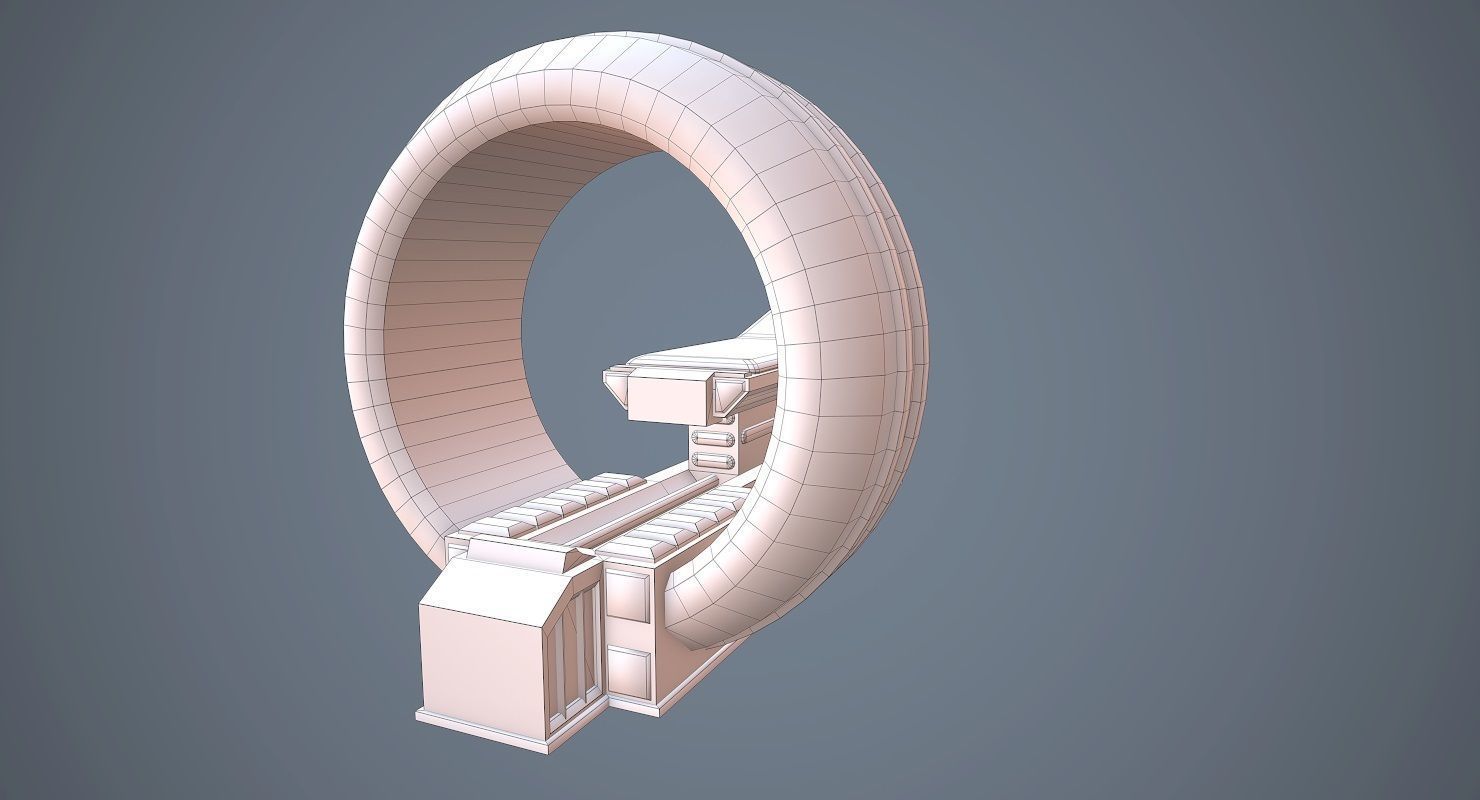 Sci Fi MRI low poly Low-poly 3D model_8