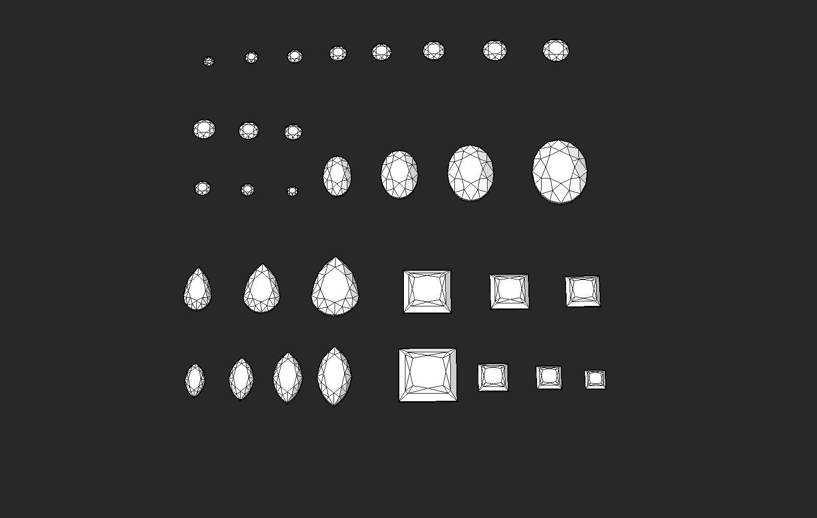 Jewelry Heads Pack 3D print model_8