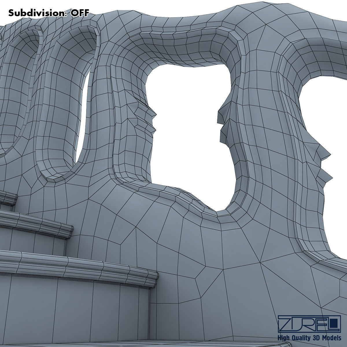Stairs staircase 3D model_23