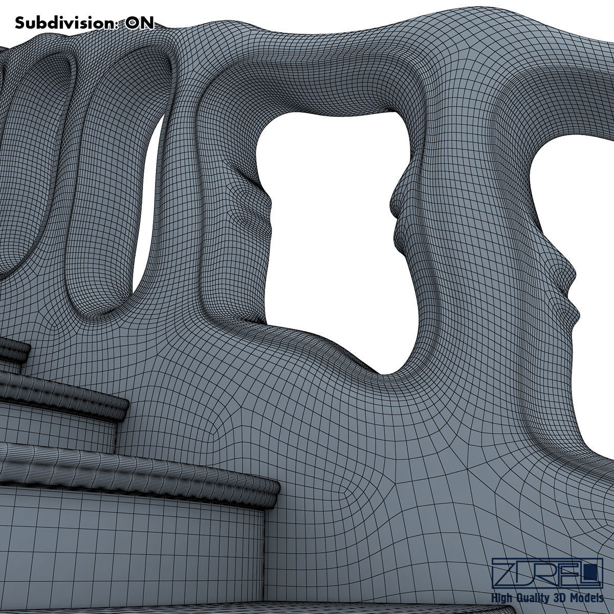 Stairs staircase 3D model_22