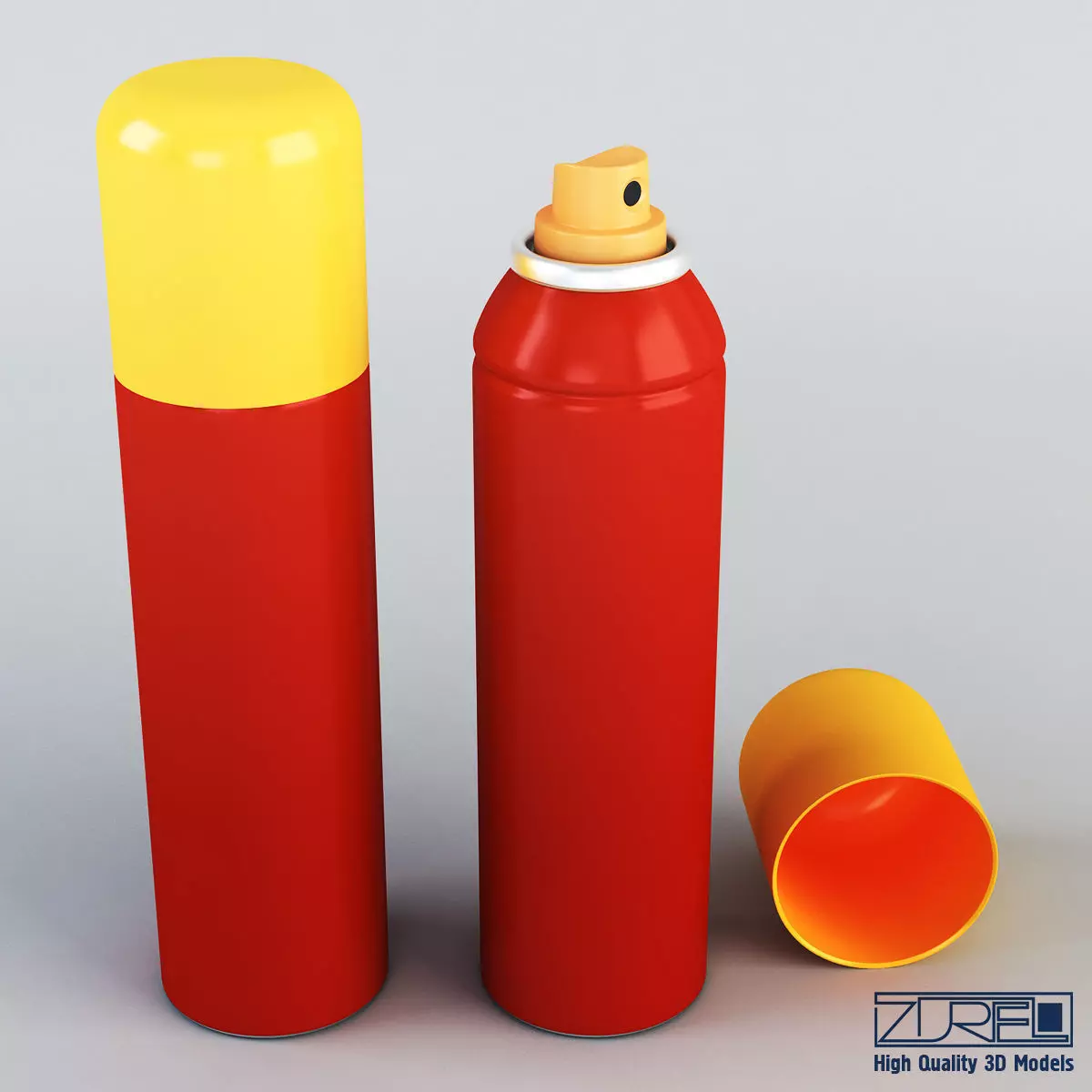 Spray can 150ml 3D model
