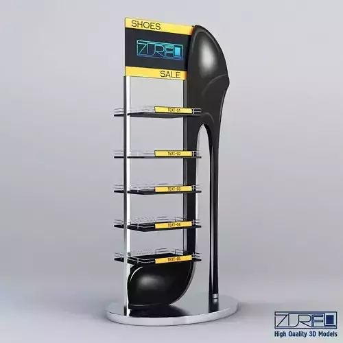 Rack shoes v 2 3D model