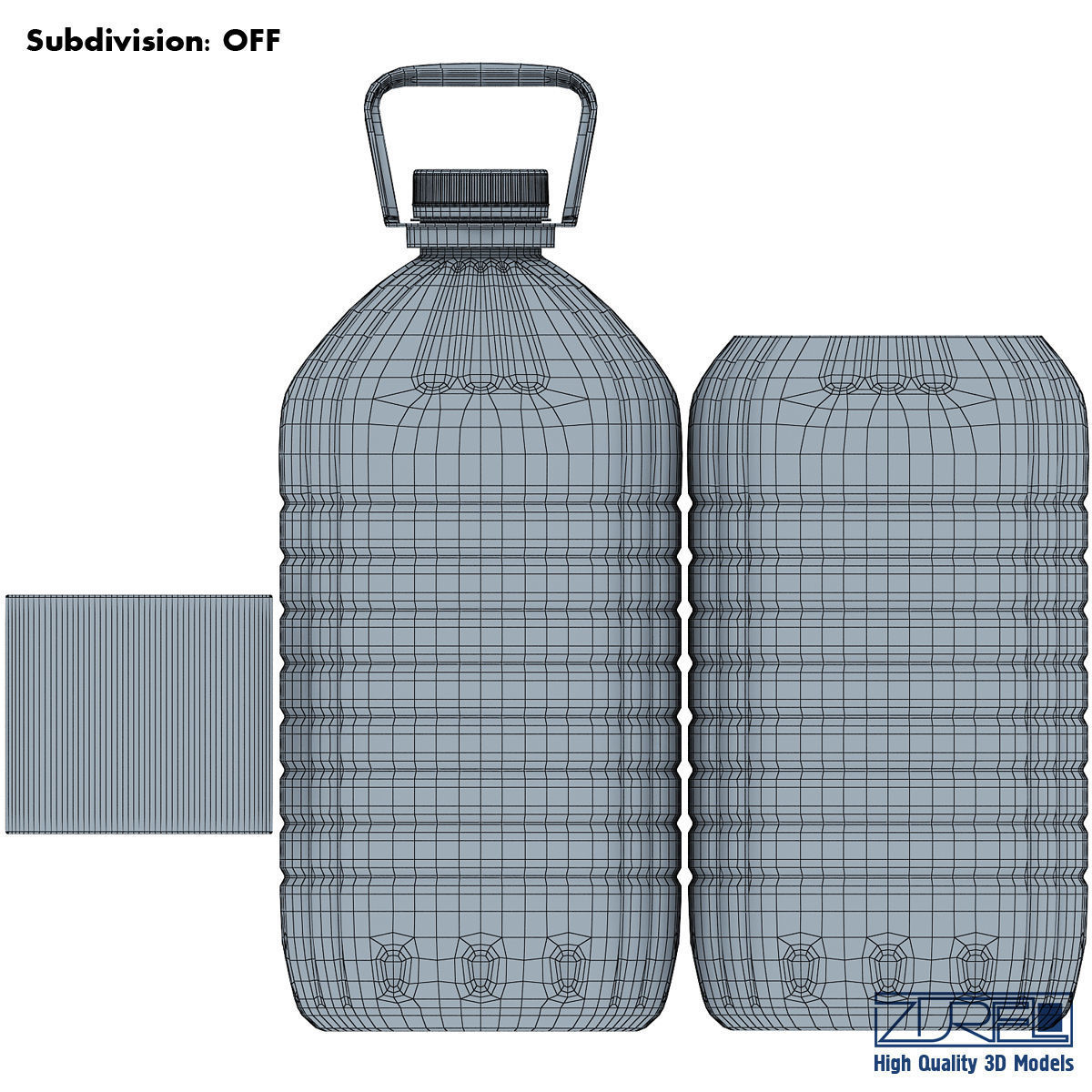 Oil bottle 5 liter 3D model_5