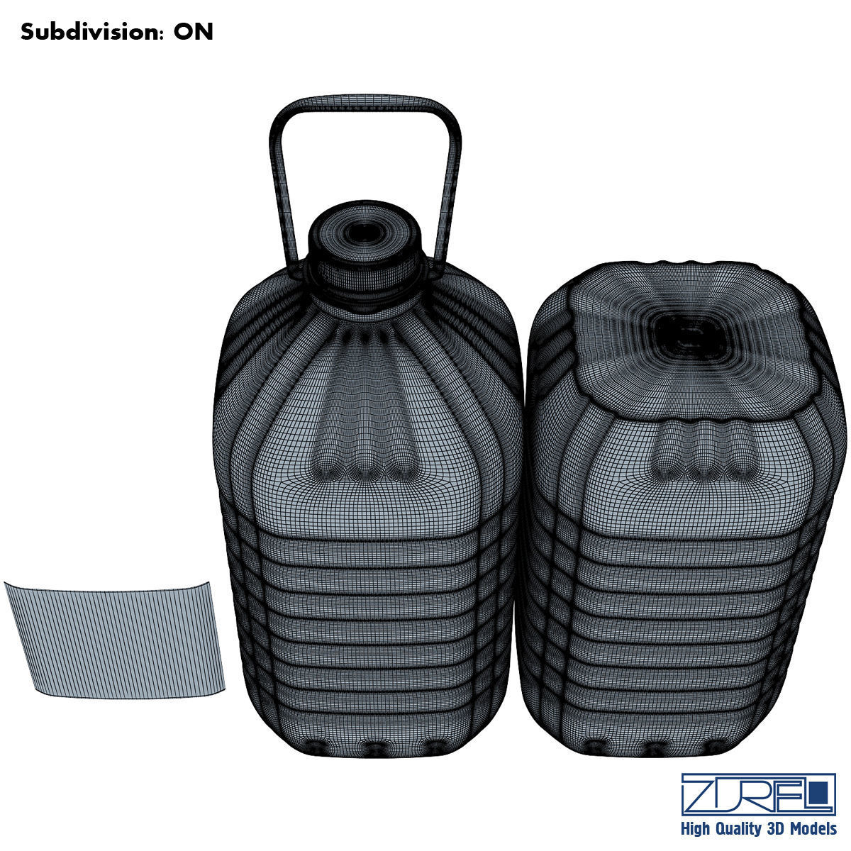 Oil bottle 5 liter 3D model_6
