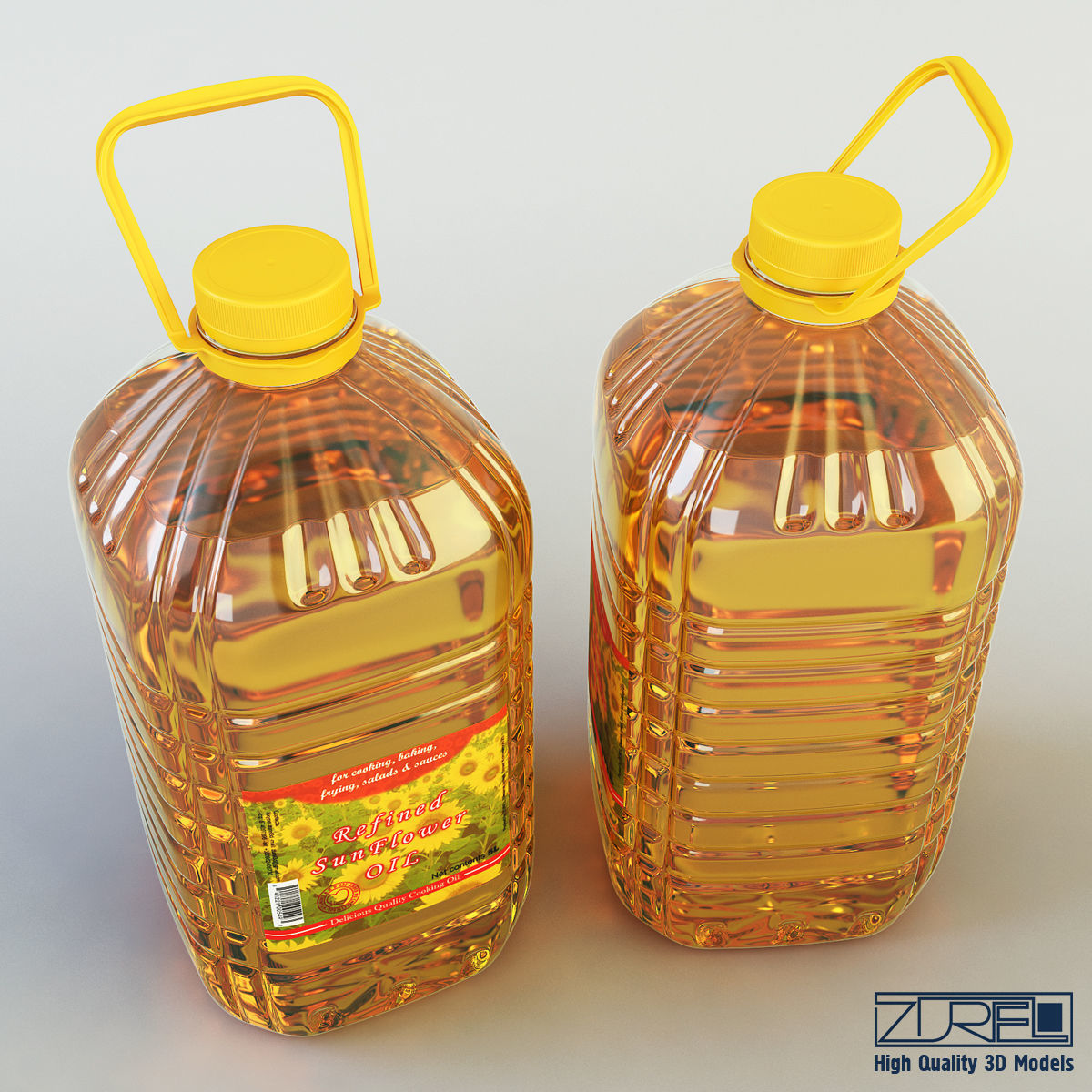 Oil bottle 5 liter 3D model_1