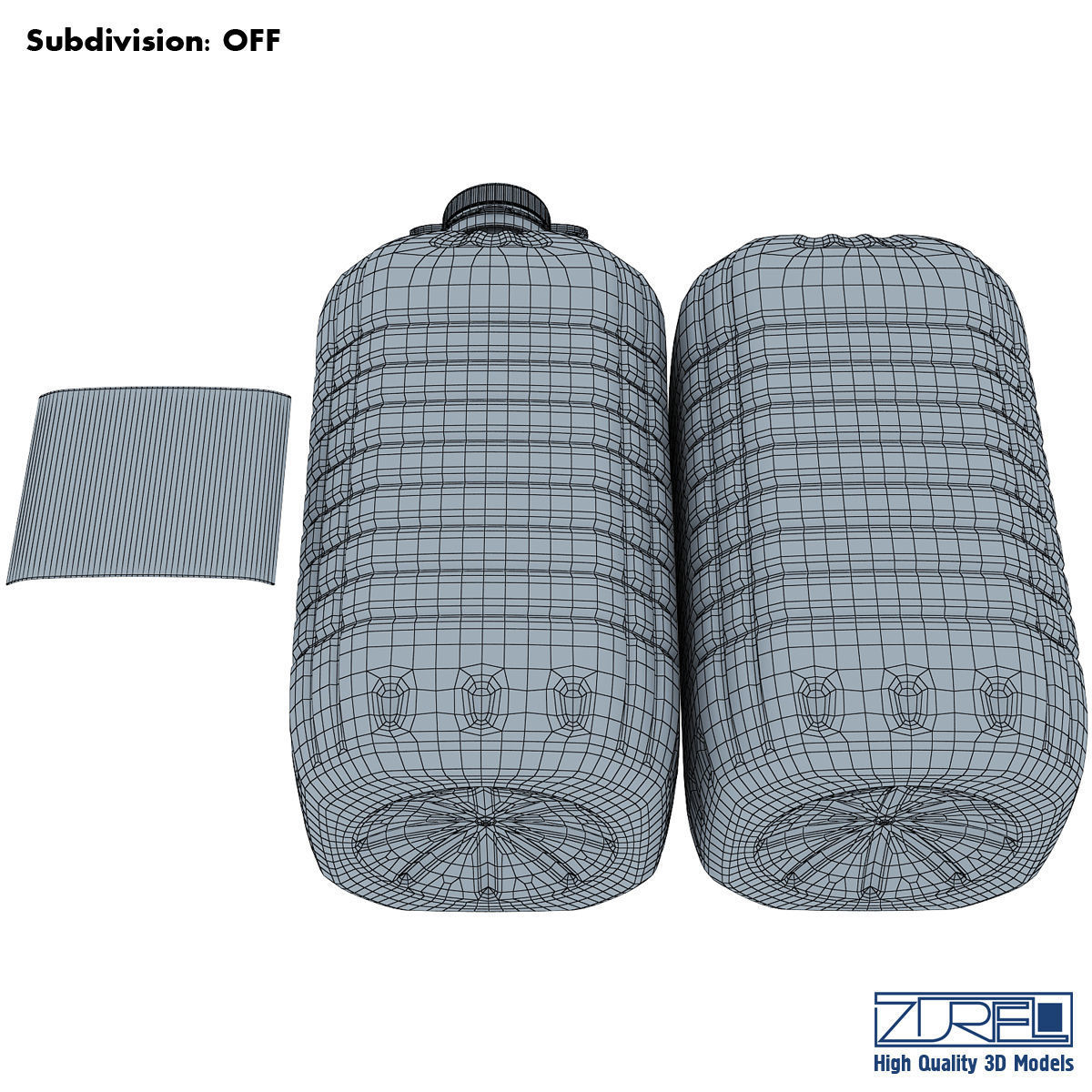 Oil bottle 5 liter 3D model_9