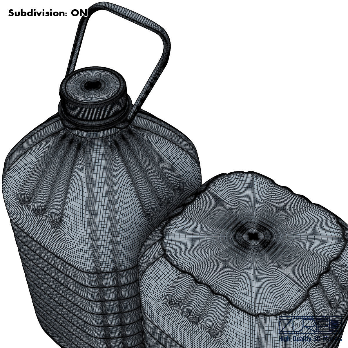 Oil bottle 5 liter 3D model_10