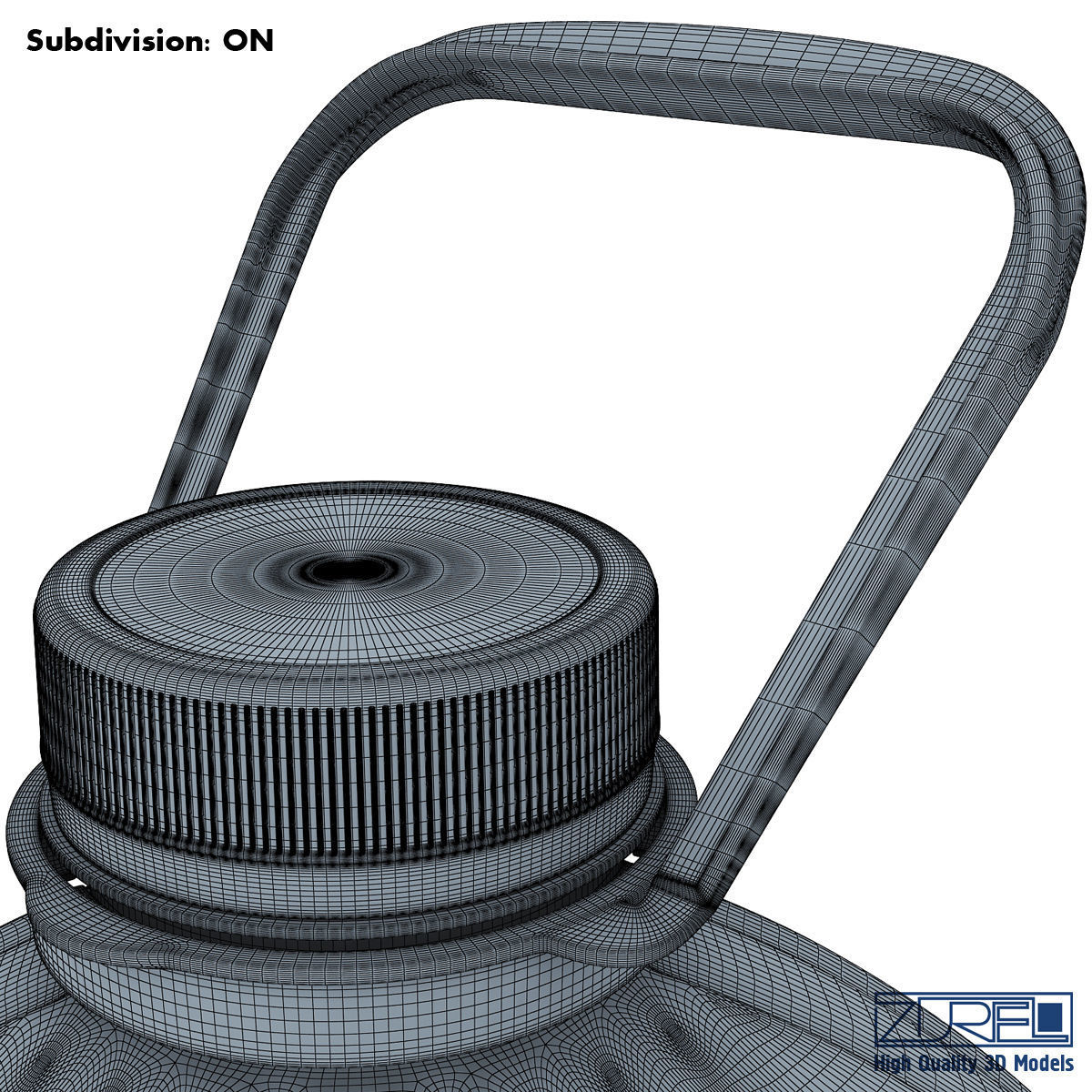 Oil bottle 5 liter 3D model_12