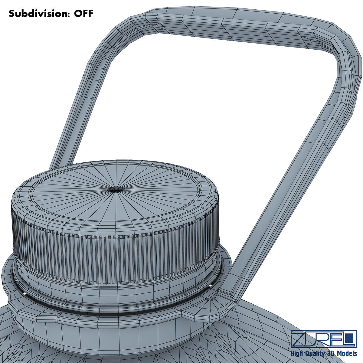 Oil bottle 5 liter 3D model_13