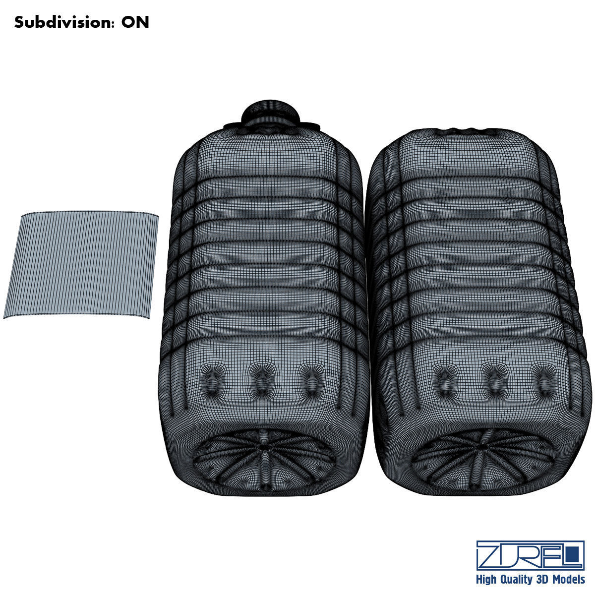 Oil bottle 5 liter 3D model_8