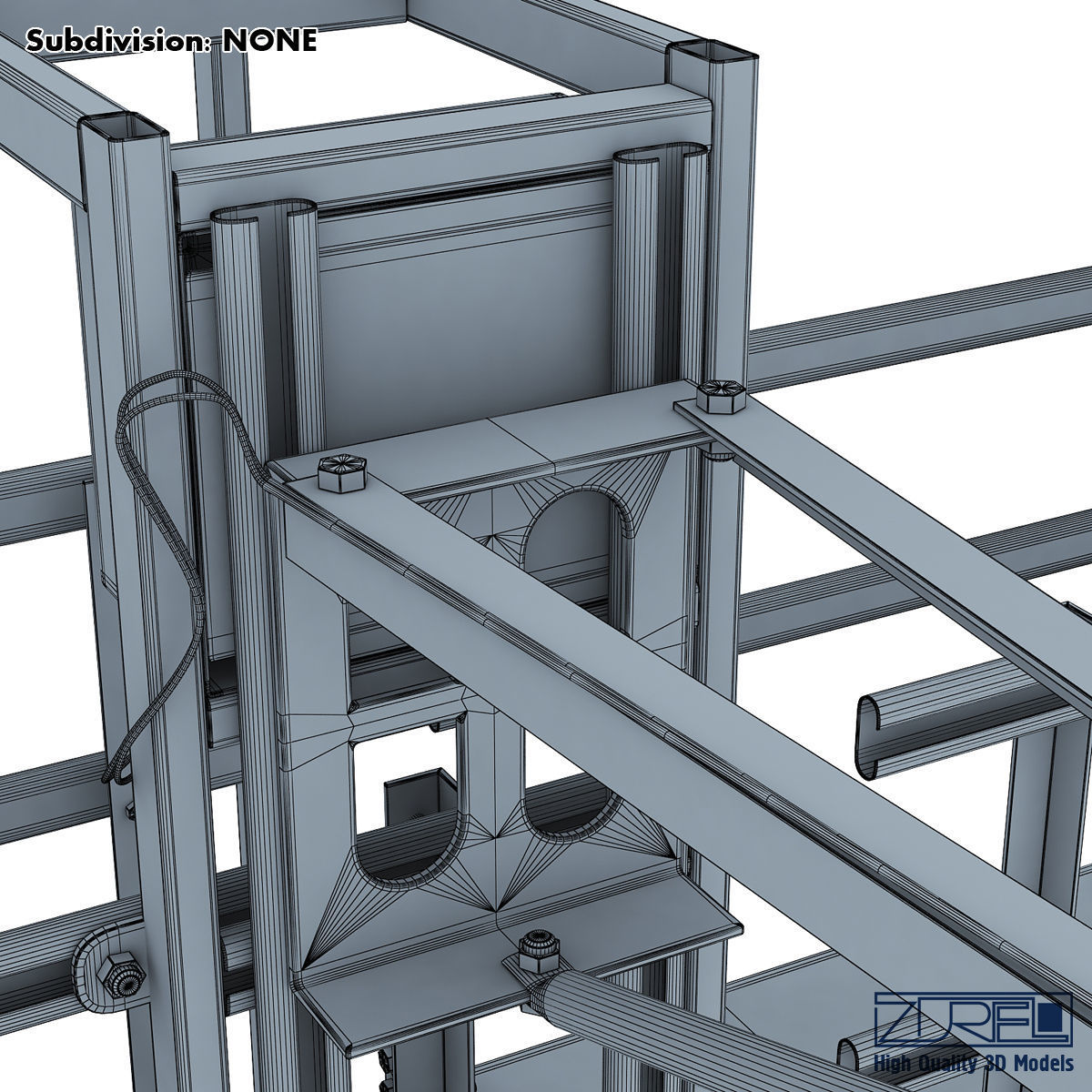 Multi lane free flow MLFF 3D model_25