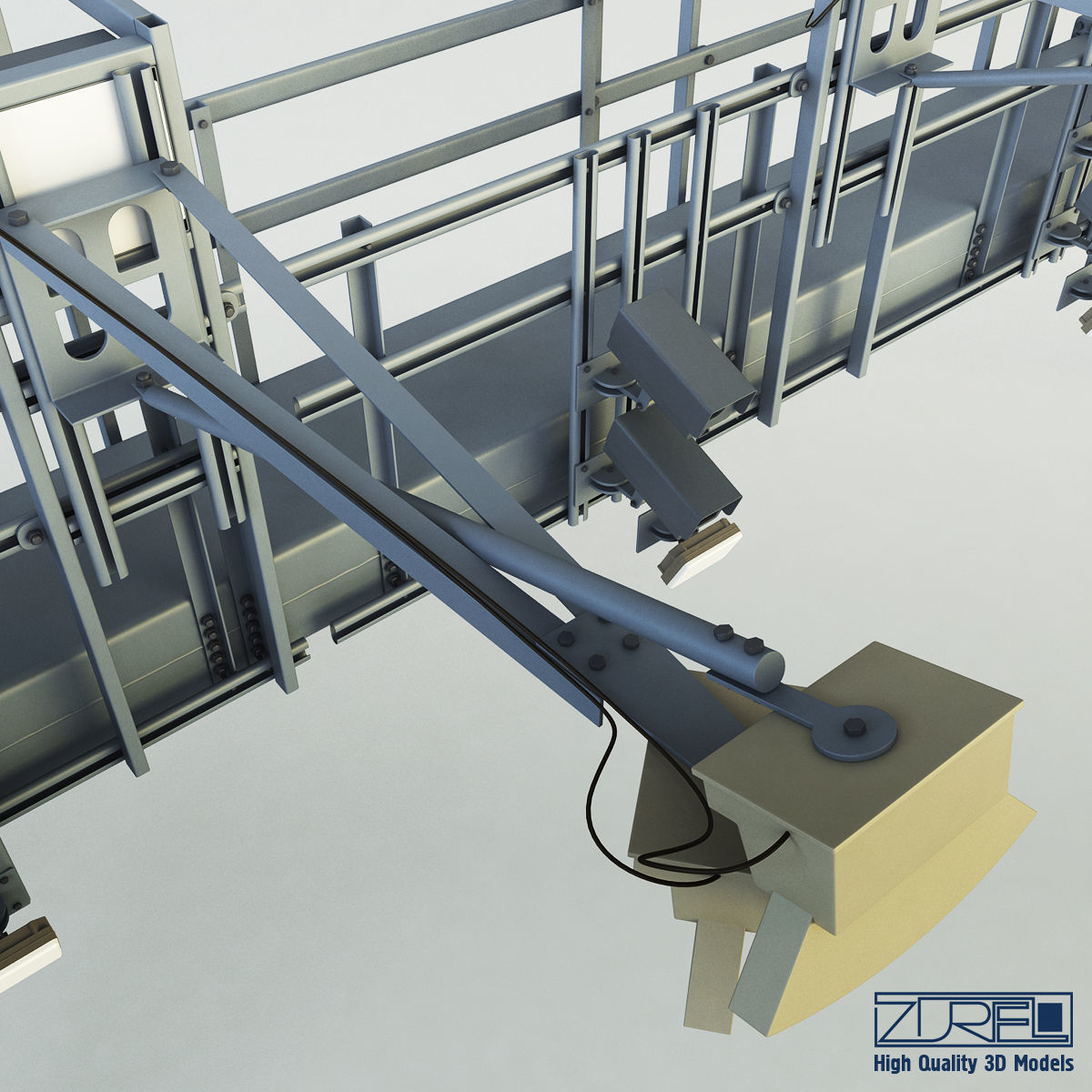 Multi lane free flow MLFF 3D model_11