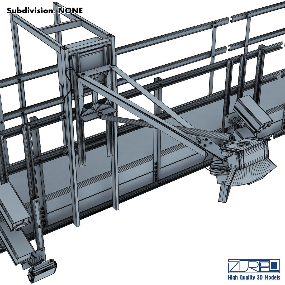 Multi lane free flow MLFF 3D model_21