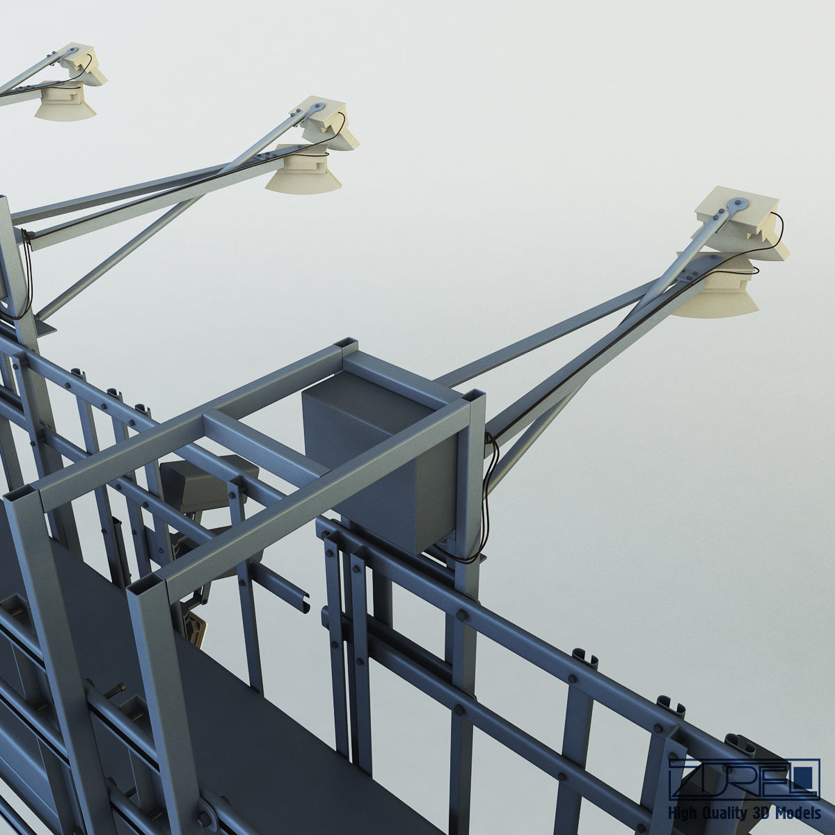 Multi lane free flow MLFF 3D model_12