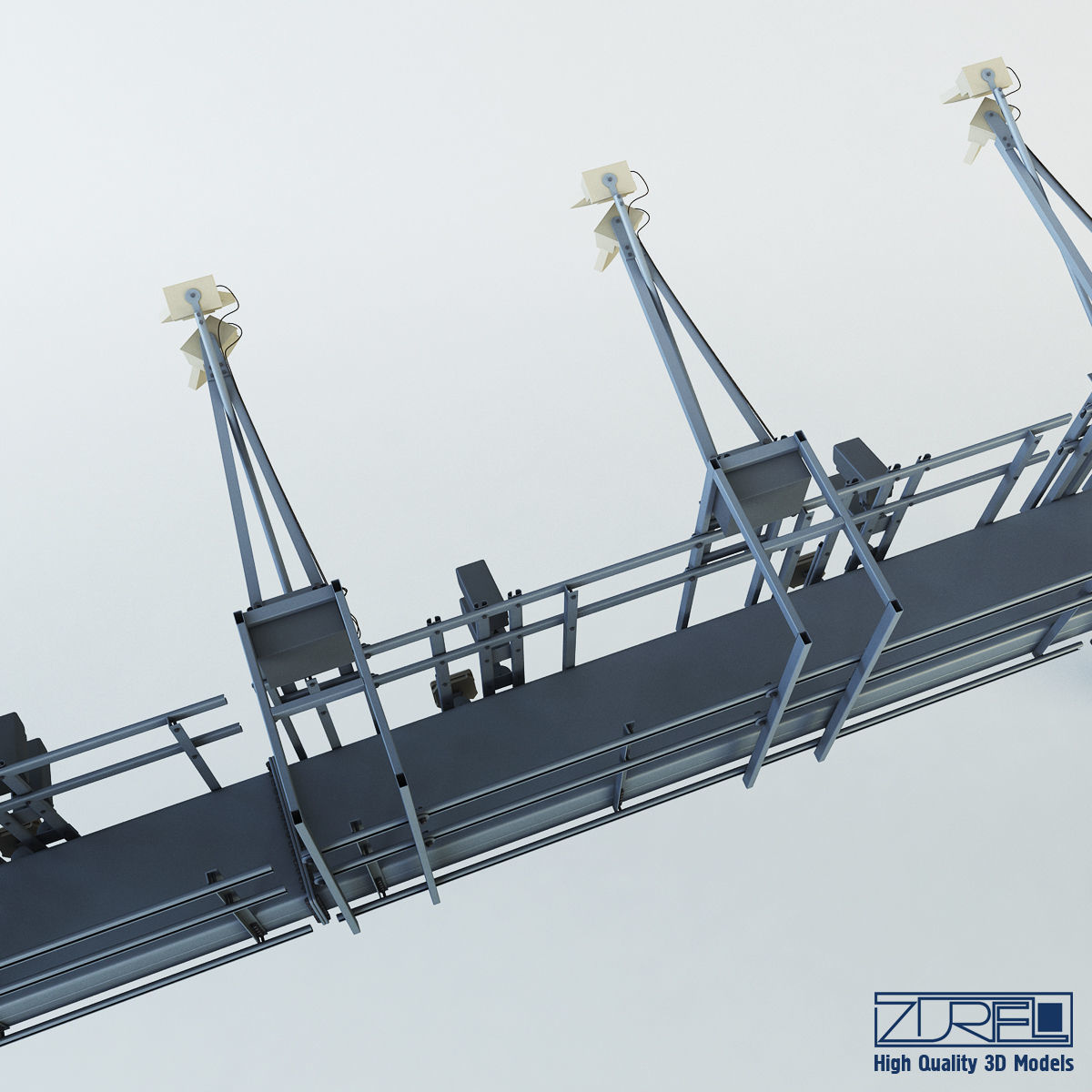 Multi lane free flow MLFF 3D model_13